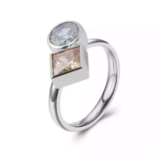 Timeless Toi et Moi Ring – Dual-Stone Elegance