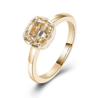 Exquisite 2CT Moissanite Cushion Cut Ring