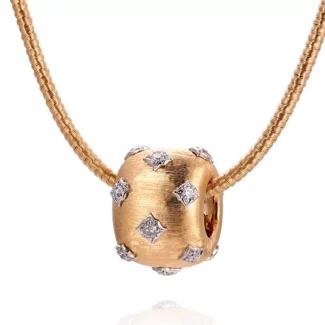 Prosperity and Fortune diamond Necklace​ | Diamonds on 18K Yellow Gold (Pendant Only)​