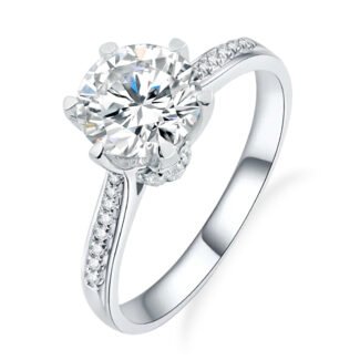 Classic 6-Prong Moissanite Engagement Ring 1.0ct