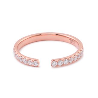 Adjustable Band Moissanite Diamond Ring