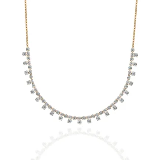 Exquisite Moissanite Fringe Necklace