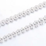 Luxurious Leaf Design Moissanite Necklace