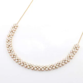 Luxurious Moissanite Cluster Necklace