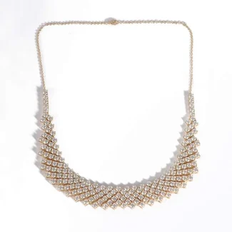 Luxurious Moissanite Cluster Necklace