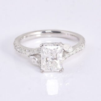 Moissanite Entwined Celtic Love Knot Ring